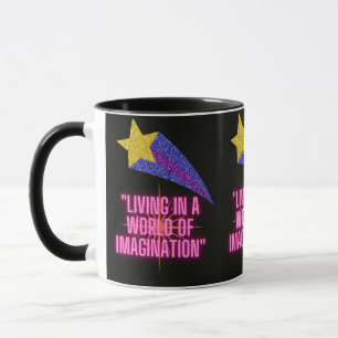 CANECA VIVER NUM MUNDO DE IMAGINAÇÃO