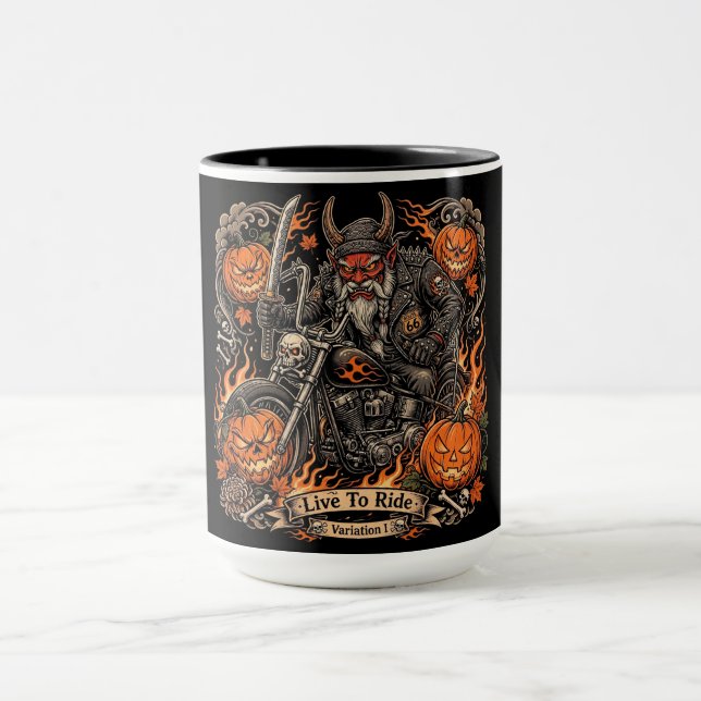 Caneca Viver Para Pilotar Variação I, Rota 66 Samurai Oni (Centro)