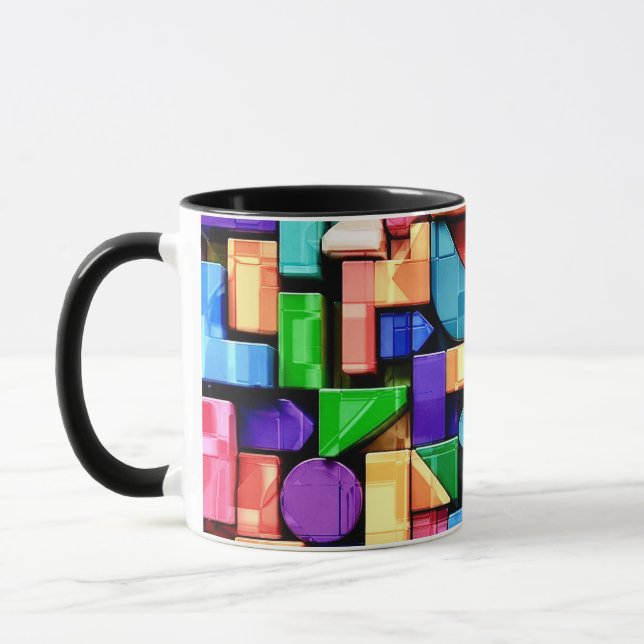 Caneca Vivid Geometric Flow (Esquerda)