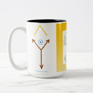 Caneca voada branco do dragão