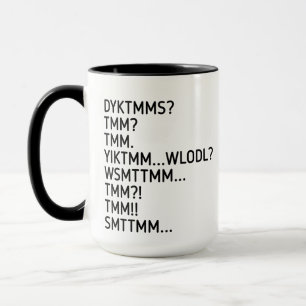 Caneca Você Conhece O Homem Do Muffin caneca, DYKTMM, hom