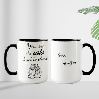 Caneca Você É A Irmã Que Eu Tenho Que Escolher, Nome Pers