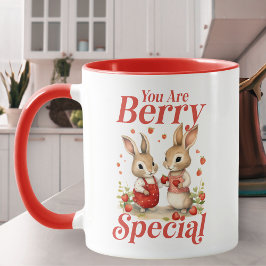 Caneca Você É Berry Special Bunnies E Corações