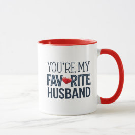 Caneca Você é meu marido favorito, Engraçado