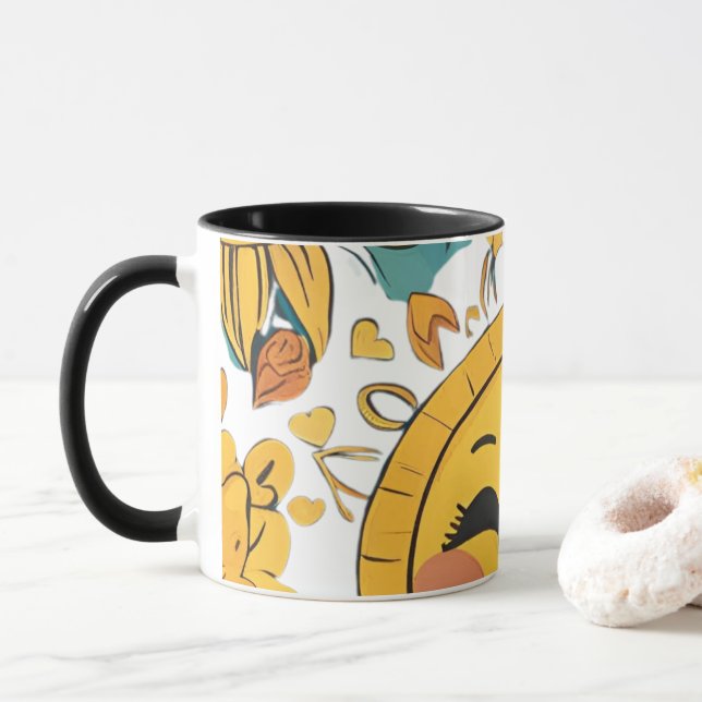 Caneca Você É Minha Design De Sol (Com Donut)