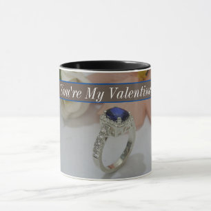 Caneca Você é minha Namorados Sapphire Diamond Coffee Mug