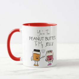 Caneca Você é o amendoim para a minha geléia engraçado