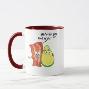 Caneca Você é o bom tipo de maquiagem do Avocado Bacon