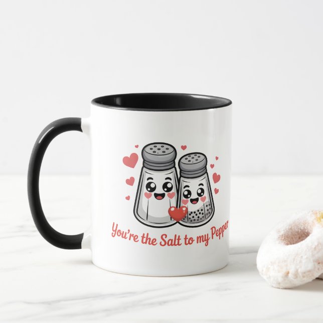 Caneca Você é o Sal para a minha pimenta (Com Donut)