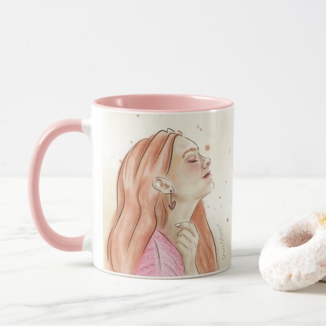 Caneca Você é Precioso Mug | Beige & Splash (Com Donut)