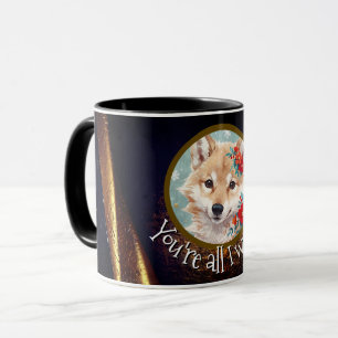 Caneca Você é Tudo o que Quero - Foto Preto e Dourado