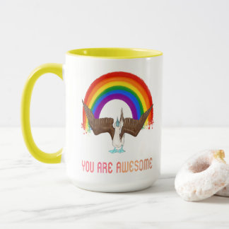 Caneca Você É Um Pássaro Arco-Íris Incrível