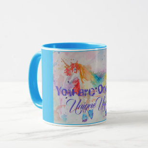 Caneca Você É Um Unicórnio Único! Meninas, Senhoras Mug