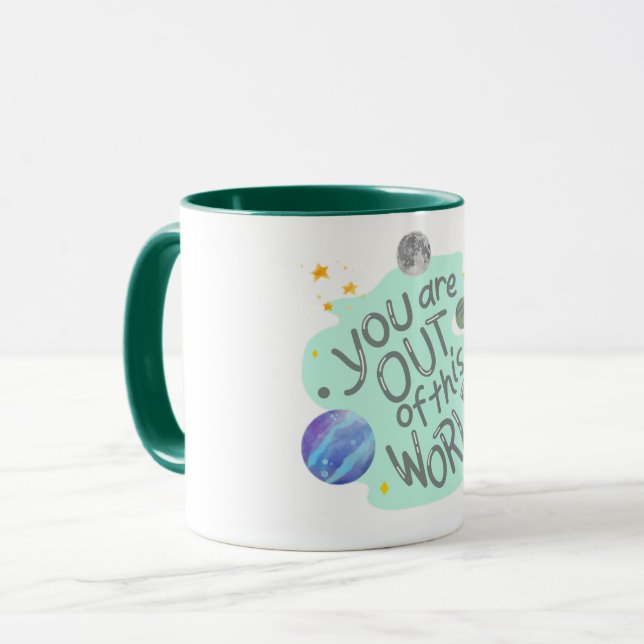 Caneca você está fora deste mundo (Frente Esquerda)