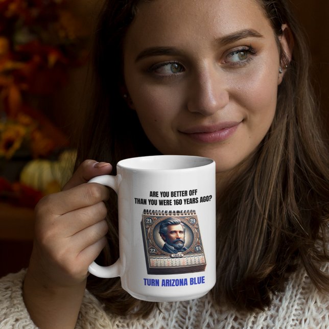 Caneca Você Está Melhor do que há 160 Anos? (Criador carregado)
