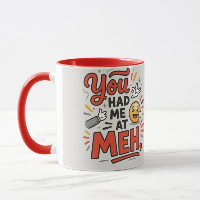 Caneca Você me conquistou com um 'tá bom' (Esquerda)