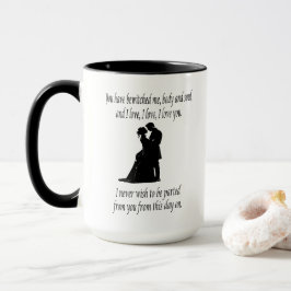 Caneca Você me enfeitiçou o corpo e a alma Citar Mug