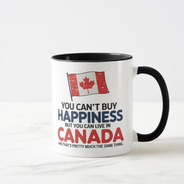Caneca Você não pode Comprar a felicidade, mas pode viver (Direita)