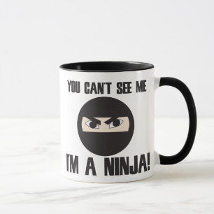 Caneca Você não pode me ver eu sou um ninja