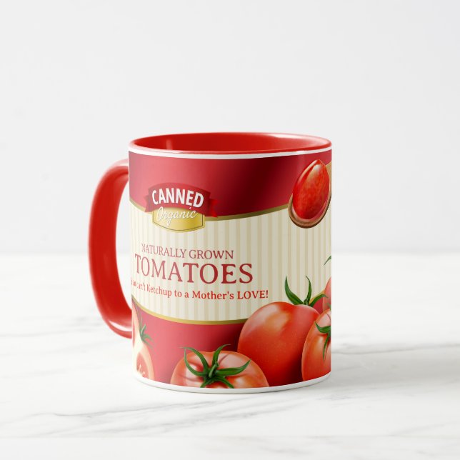 Caneca Você não pode pegar tomates de amor de uma mãe (Frente Esquerda)