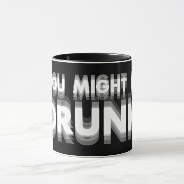 Caneca Você Pode Ser Bebado Engraçado Humor Bebendo (Centro)