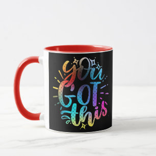 Caneca Você tem essas estrelas e cores inspiradoras