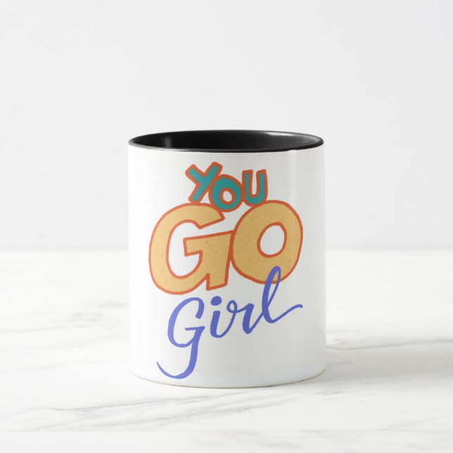 Caneca Você vai garota, o Mês da História das Mulheres é  (Centro)