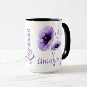 Caneca Voce Violet Floral