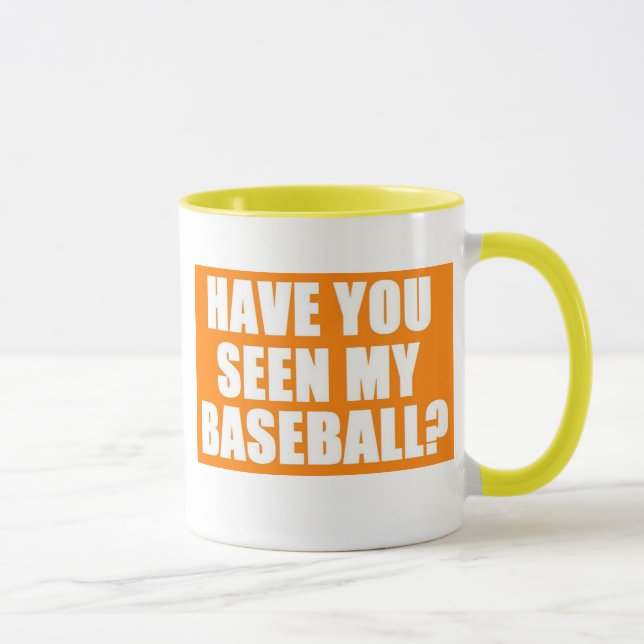 Caneca Você viu meu basebol? (Direita)