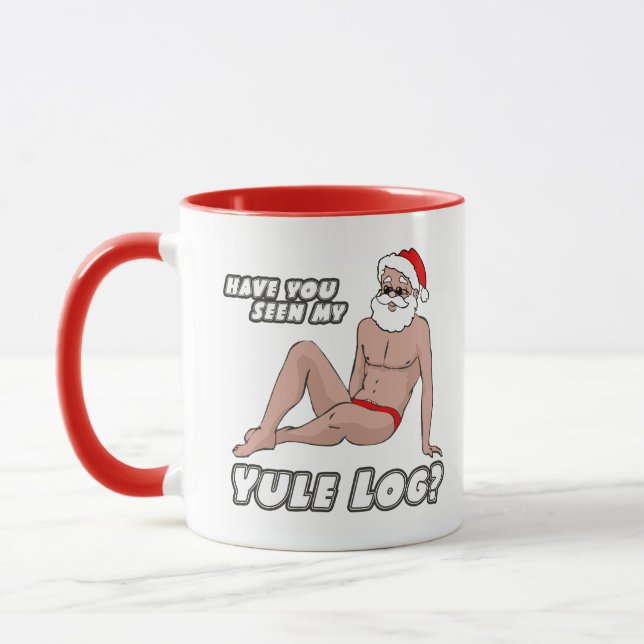 Caneca Você viu meu tronco de Natal? (Esquerda)