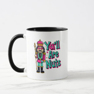 Caneca Vocês são loucos Quebra-Nozes engraçado Natal 