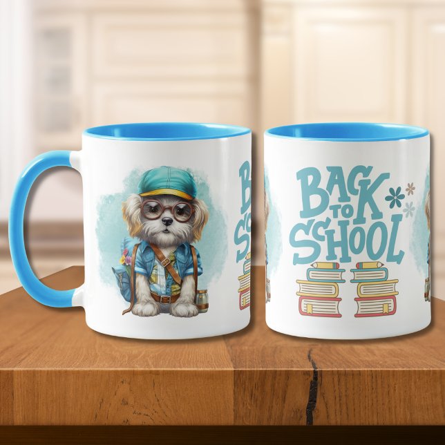 Caneca Volta Adorável À Mochila De Visto De Cachorro Esco (Criador carregado)