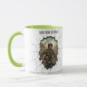Caneca Voltando da Guerra Soldado Dupla Exposição Café M