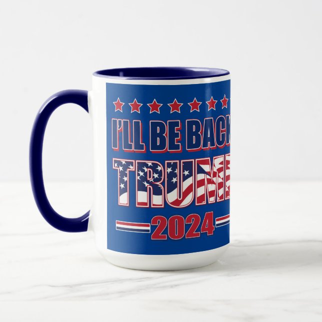 Caneca Voltarei Trump 2024 (Esquerda)