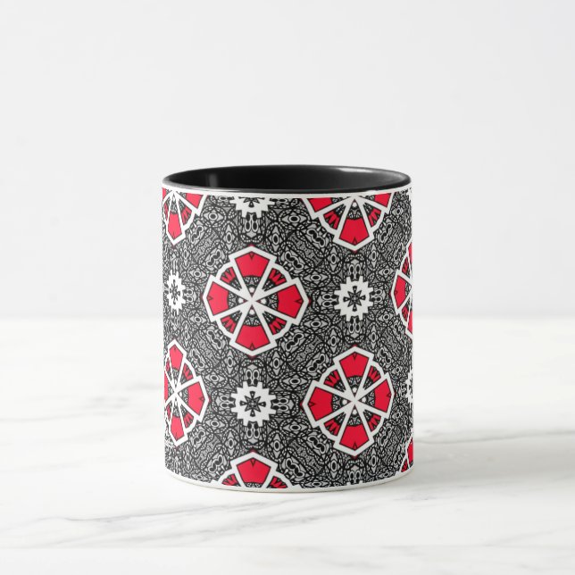 Caneca Volume 6 da arte caleidoscópica de 16 (Centro)