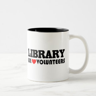 Caneca voluntária da biblioteca