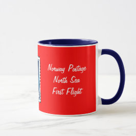 Caneca Vôo do Mar do Norte de NORUEGA primeiro