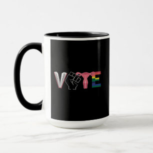 Caneca Vote Feminista Direitos das Mulheres Livros Banido