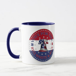 Caneca Voto de 2024 para o Sino da Liberdade Vermelho, Br