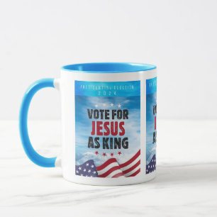 Caneca Voto Para Jesus Como Eleição Rei-Presidencial 2024