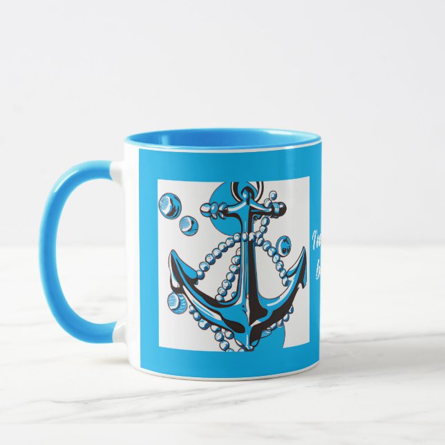 Caneca Vou fazer uma citação do dia da praia, Anchor Mug. (Esquerda)