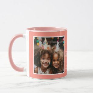 Caneca Vovó Ama Você 2 Fotos Moderno Coral C105