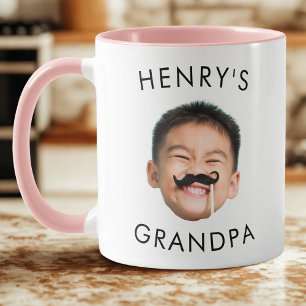 Caneca Vovô Aniversário, Cara de Bebê, Mug para Vovô
