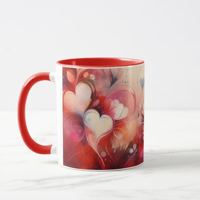 Caneca Vovó Corações Adoram Mug (Esquerda)