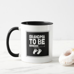 Caneca Vovó fofa para arte de palavra de abelha