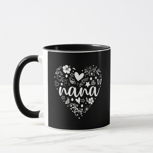 Caneca Vovó Mug, Cute Nana Mug, Dia de as mães (Esquerda)