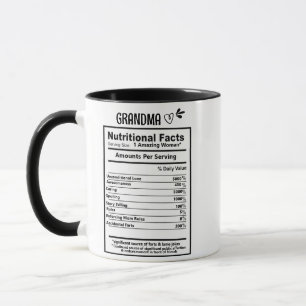 Caneca Vovó Nutricional Fata Mug, vovó presente