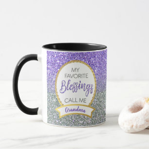 Caneca Vovó Púrpura Prata Abençoa Brilho