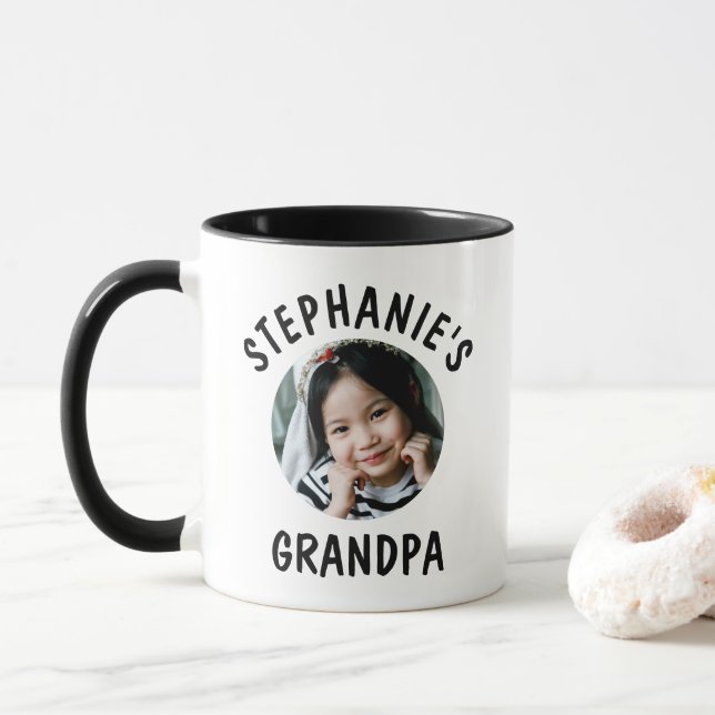 Caneca Vovô Vovô, Trendy Foto Personalizada (Com Donut)
