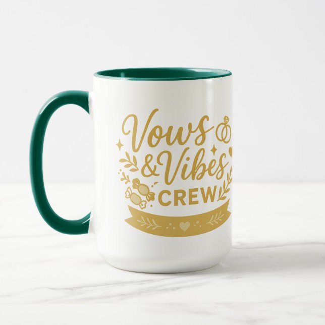 Caneca Vows & Vibes Crew | Halloween Gifts (Esquerda)